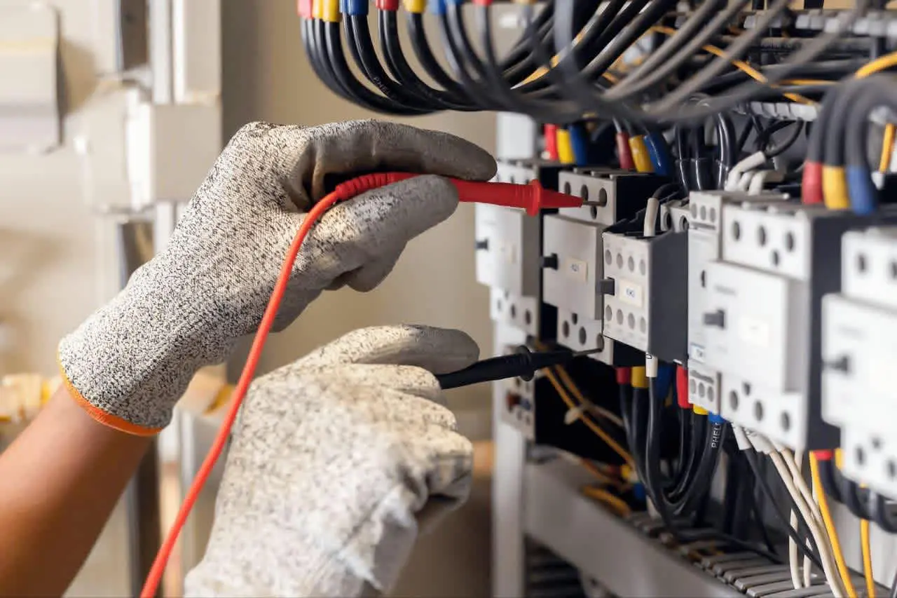 Dépannage électrique sur un tableau ouvert